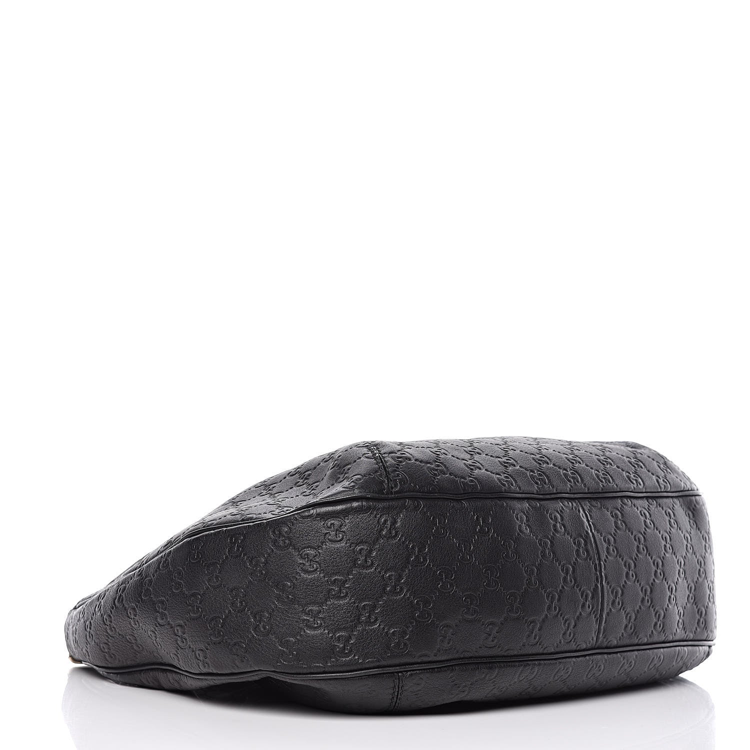 Gucci Guccissima Large New Ladies Web Hobo Black 4 of 10