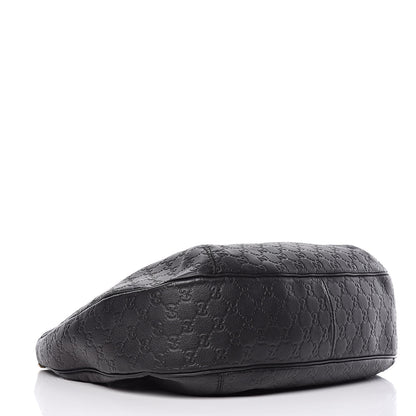 Gucci Guccissima Large New Ladies Web Hobo Black 4 of 10