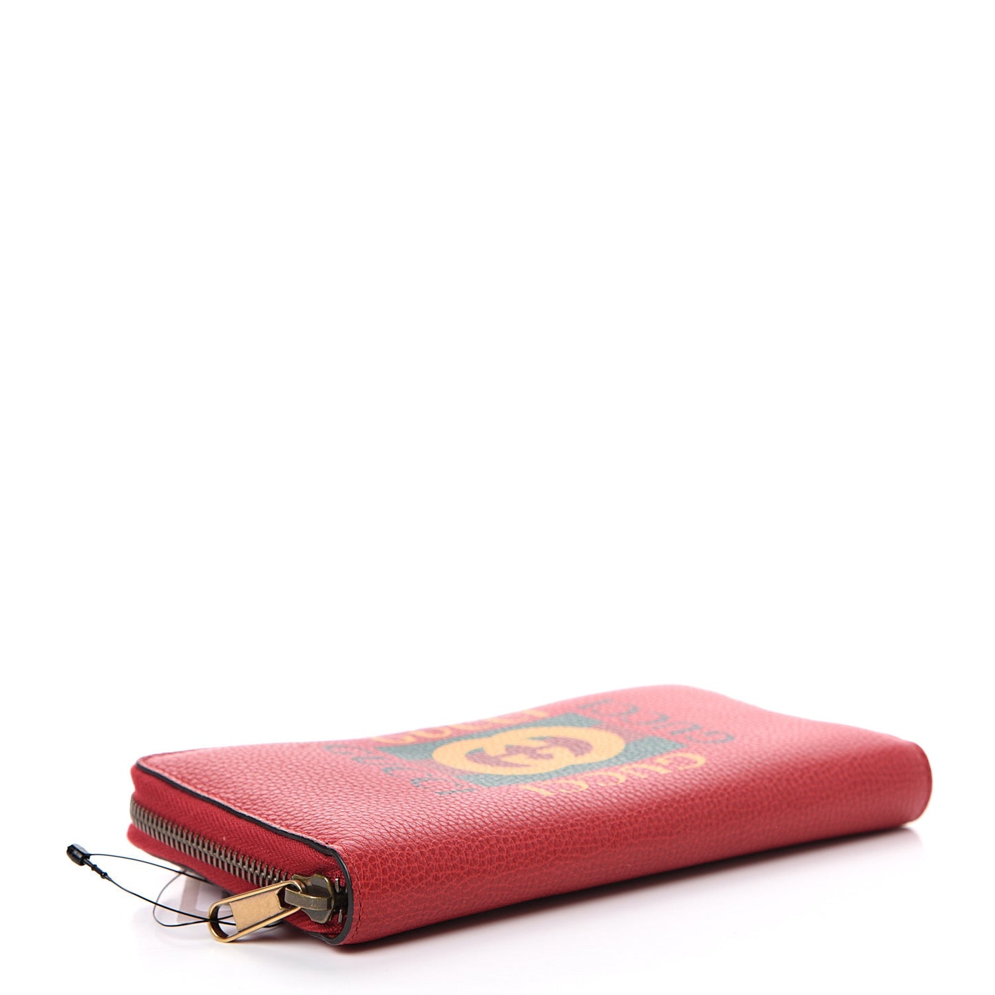 Cripto Calfskin Interlocking G Logo Zip Around Wallet Hibiscus Red Giallo Black Green Red