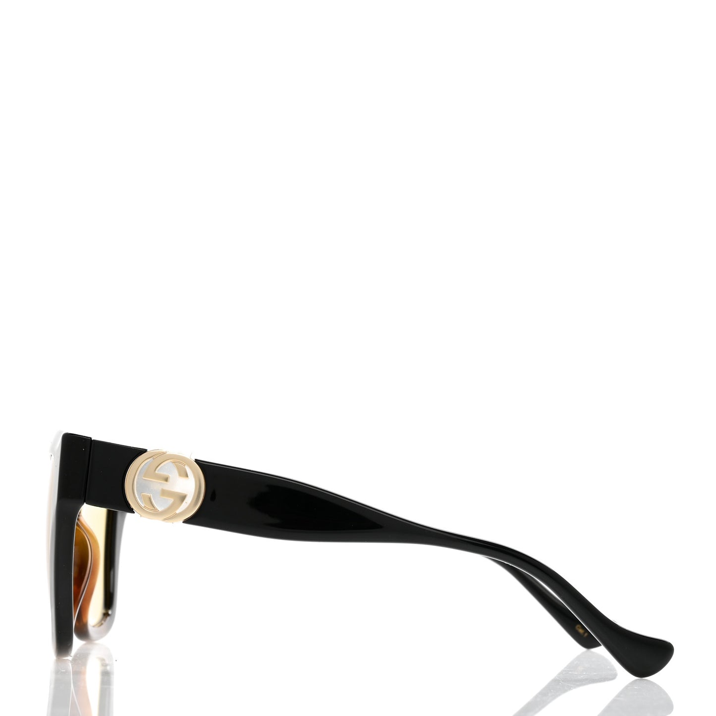 Acetate Square Frame Chain Sunglasses GG1023S Havana