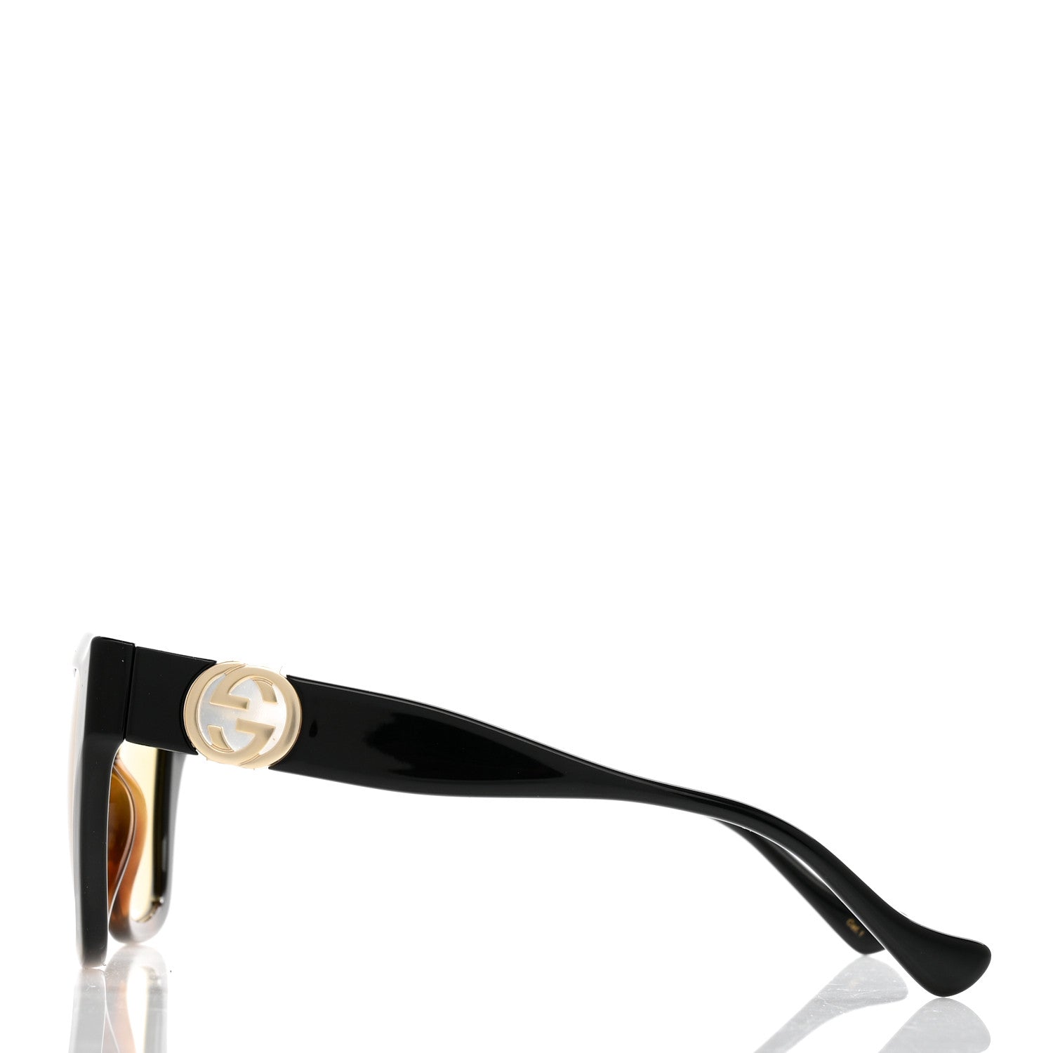 Gucci Acetate Square Frame Chain Sunglasses GG1023S Havana 4 of 10
