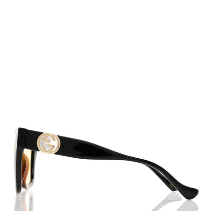 Gucci Acetate Square Frame Chain Sunglasses GG1023S Havana 4 of 10