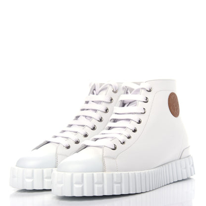 Hermes Calfskin Womens Climb Sneakers 37 White 3 of 11