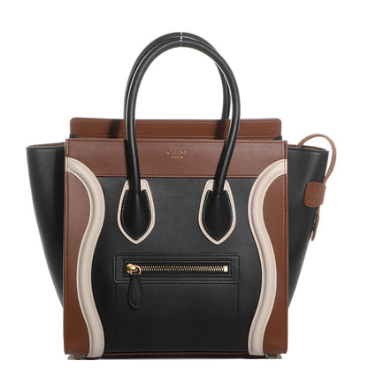 Celine Smooth Calfskin Micro Tri-Color Luggage Black 1 of 8