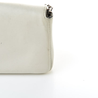 Fendi Nappa Rabbit Fox Fur Micro Buggie Baguette White Nirvana Black 12 of 13