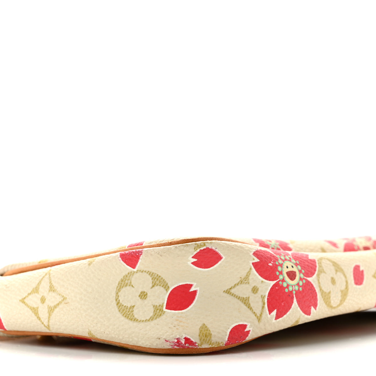 Louis Vuitton Monogram Cherry Blossom Pochette Accessories Red 9 of 14