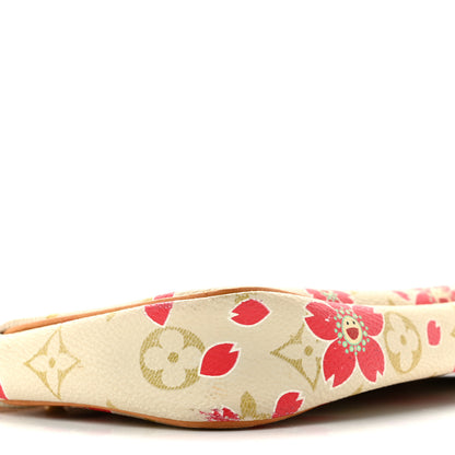 Louis Vuitton Monogram Cherry Blossom Pochette Accessories Red 9 of 14