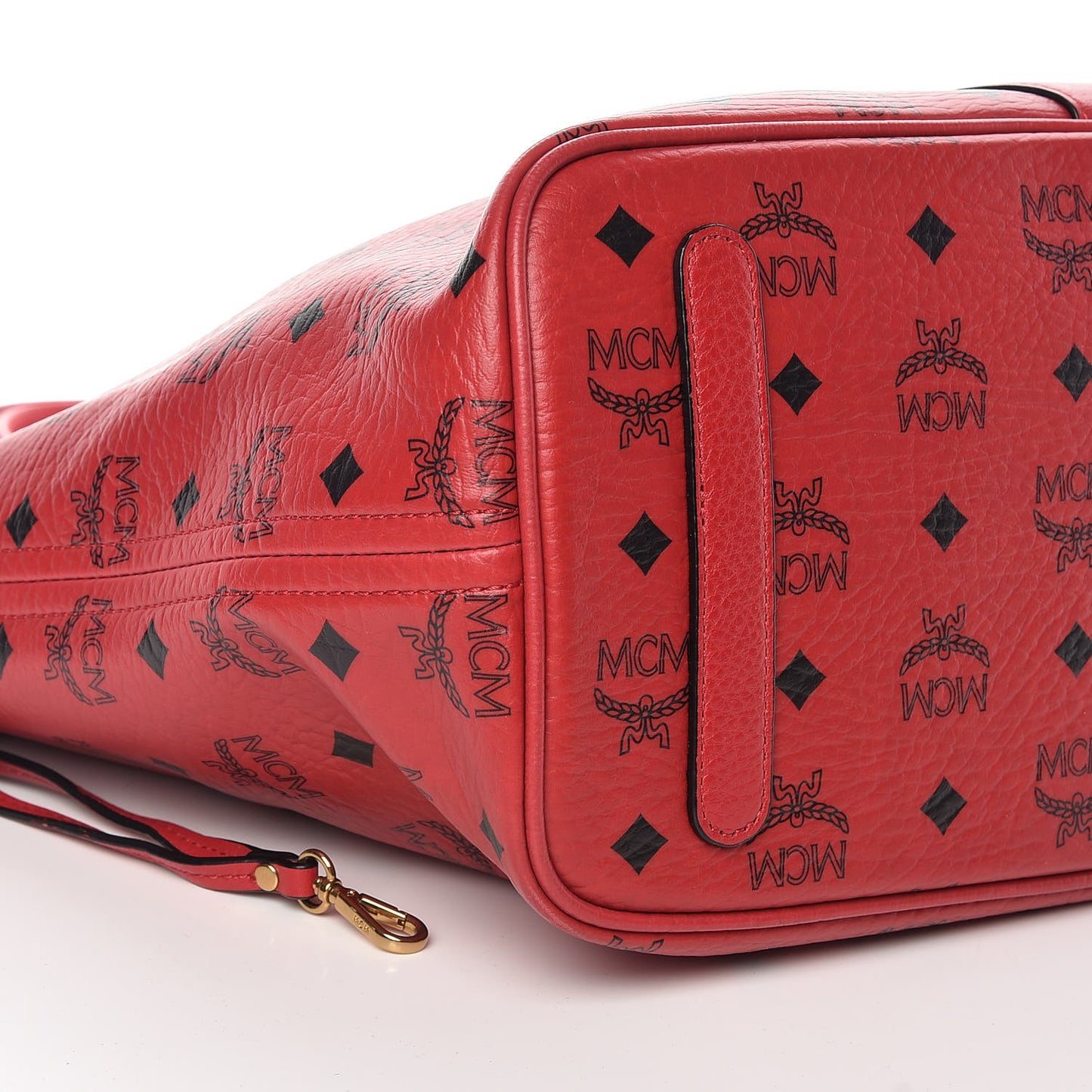Visetos Medium Liz Reversible Shopper Tote Ruby Red