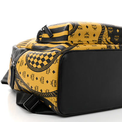 MCM Visetos Baroque Print Medium Stark Backpack Black Sahara 8 of 11