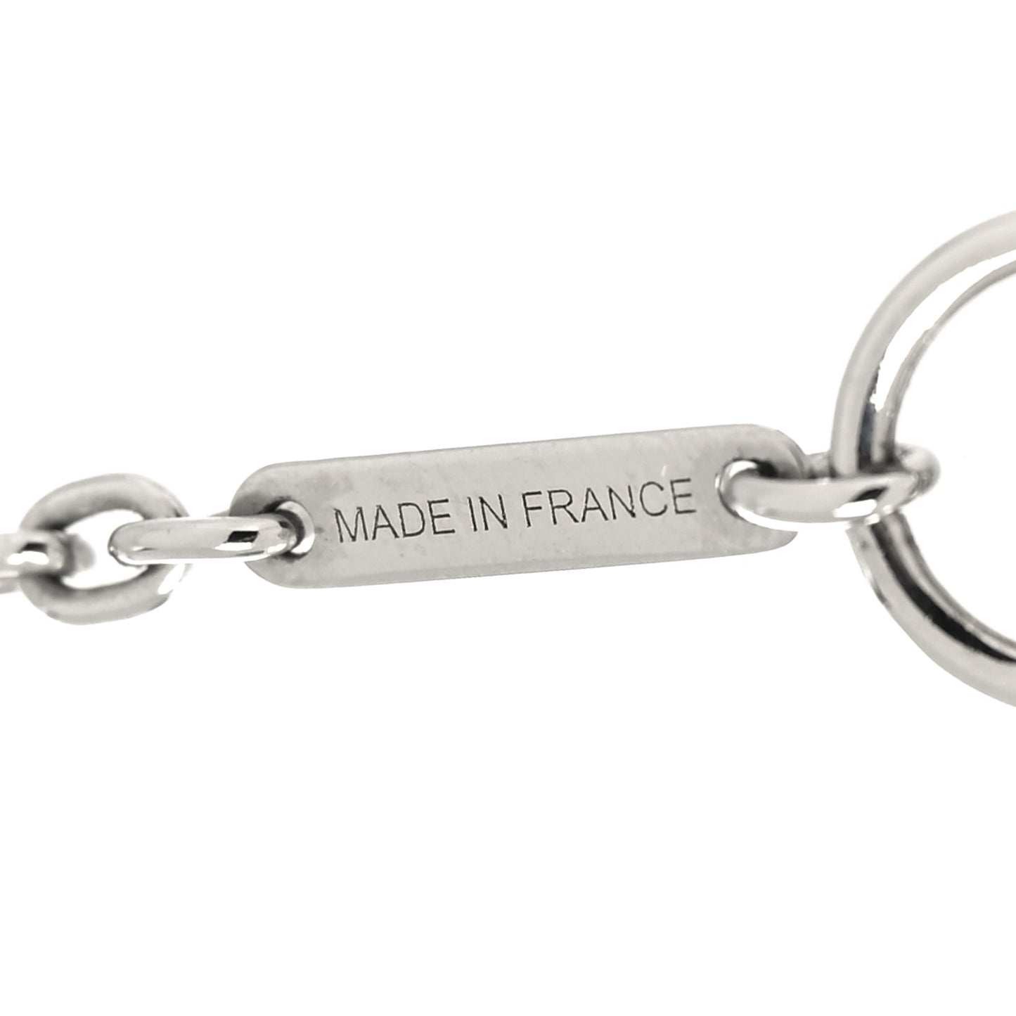 Lacquered Palladium Cavalier Necklace Craie