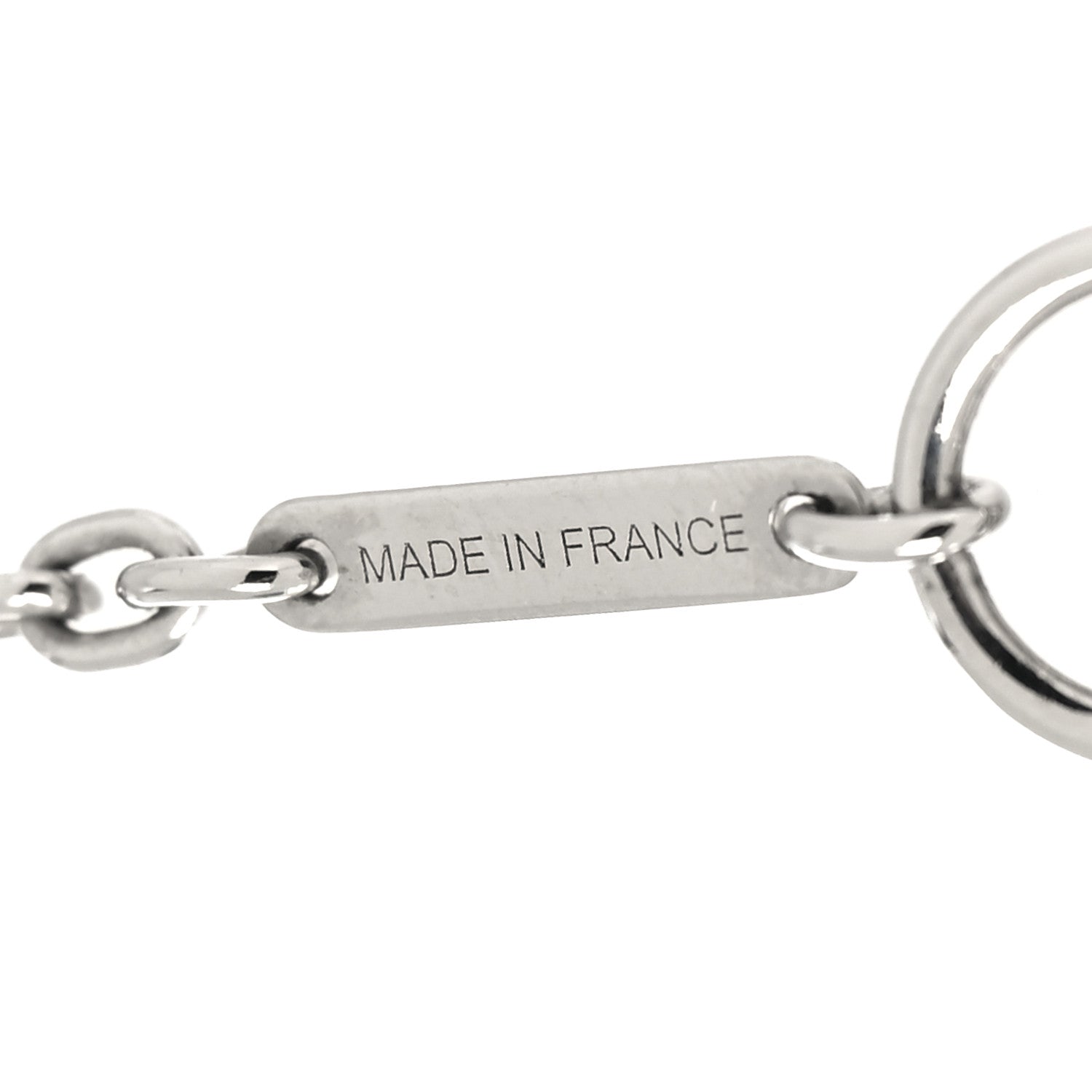 Hermes Lacquered Palladium Cavalier Necklace Craie 4 of 6