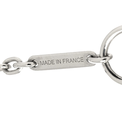 Hermes Lacquered Palladium Cavalier Necklace Craie 4 of 6