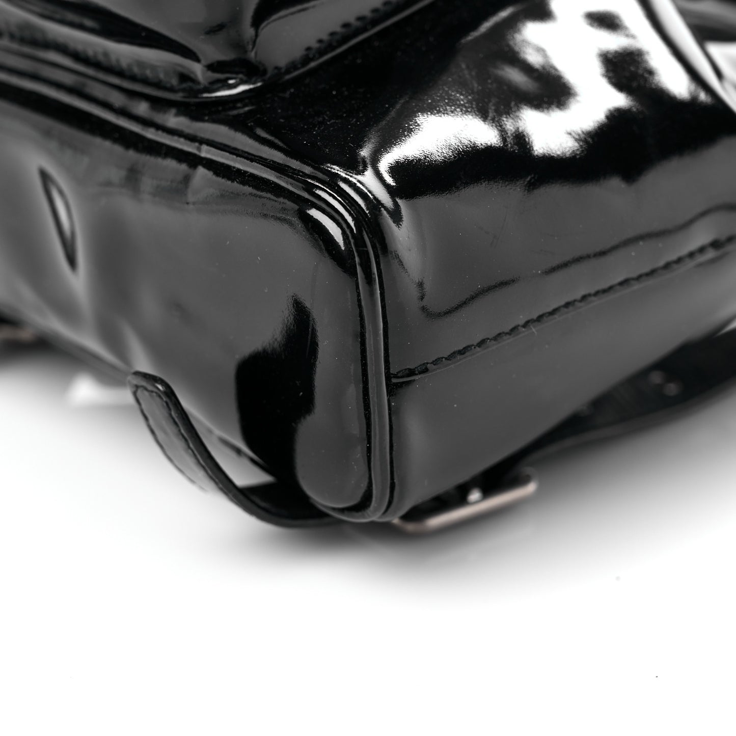 Patent Bamboo Mini Backpack Black