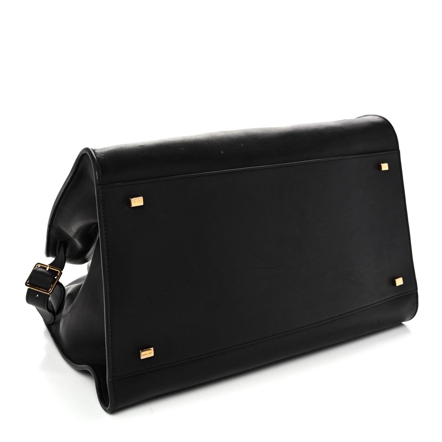 Polished Saddle Calfskin Soft Margaux 15 Black