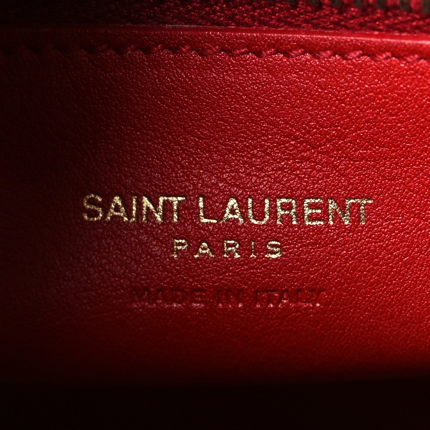 Saint Laurent Calfskin Small Monogram Cabas Lipstick Red 6 of 9