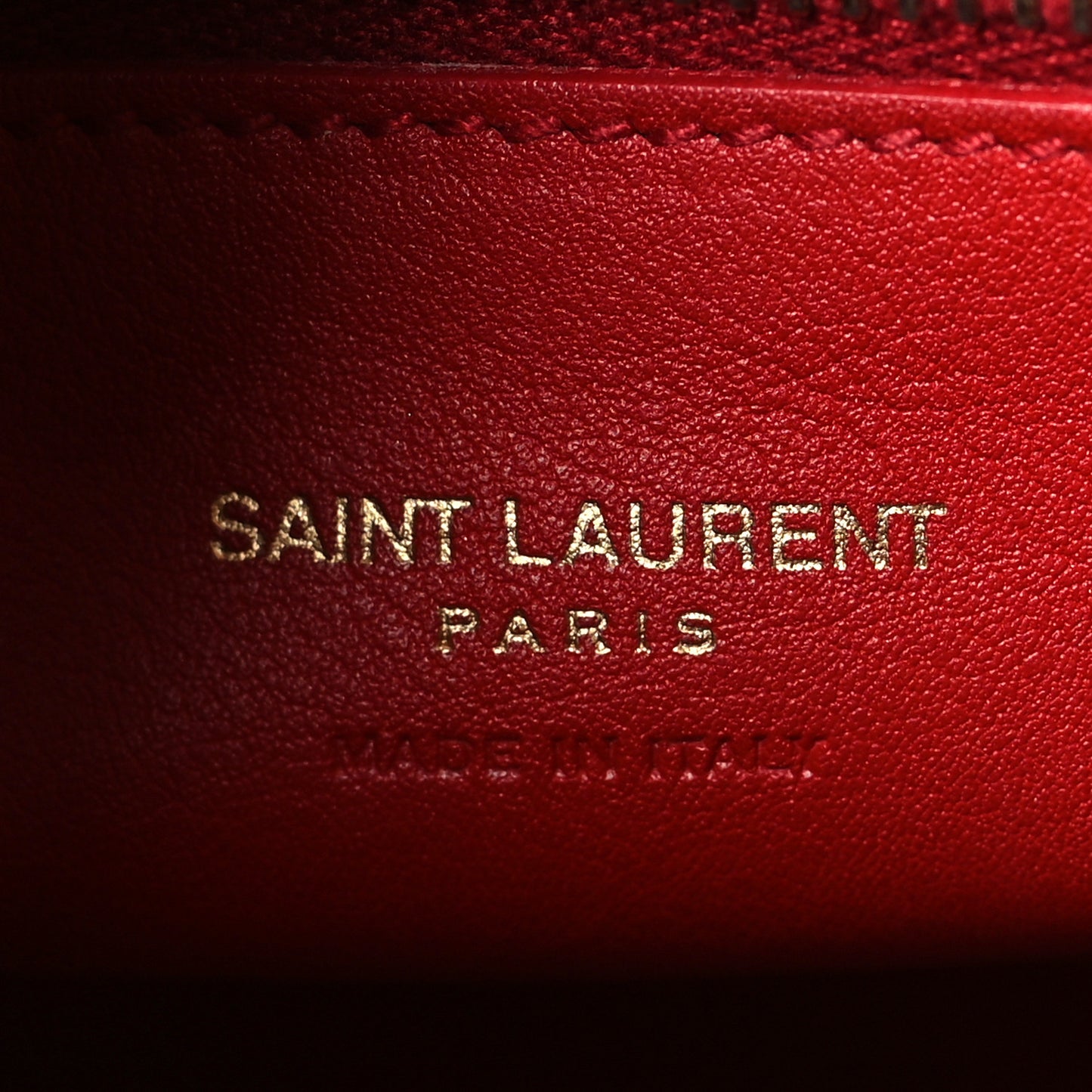 Calfskin Small Monogram Cabas Lipstick Red