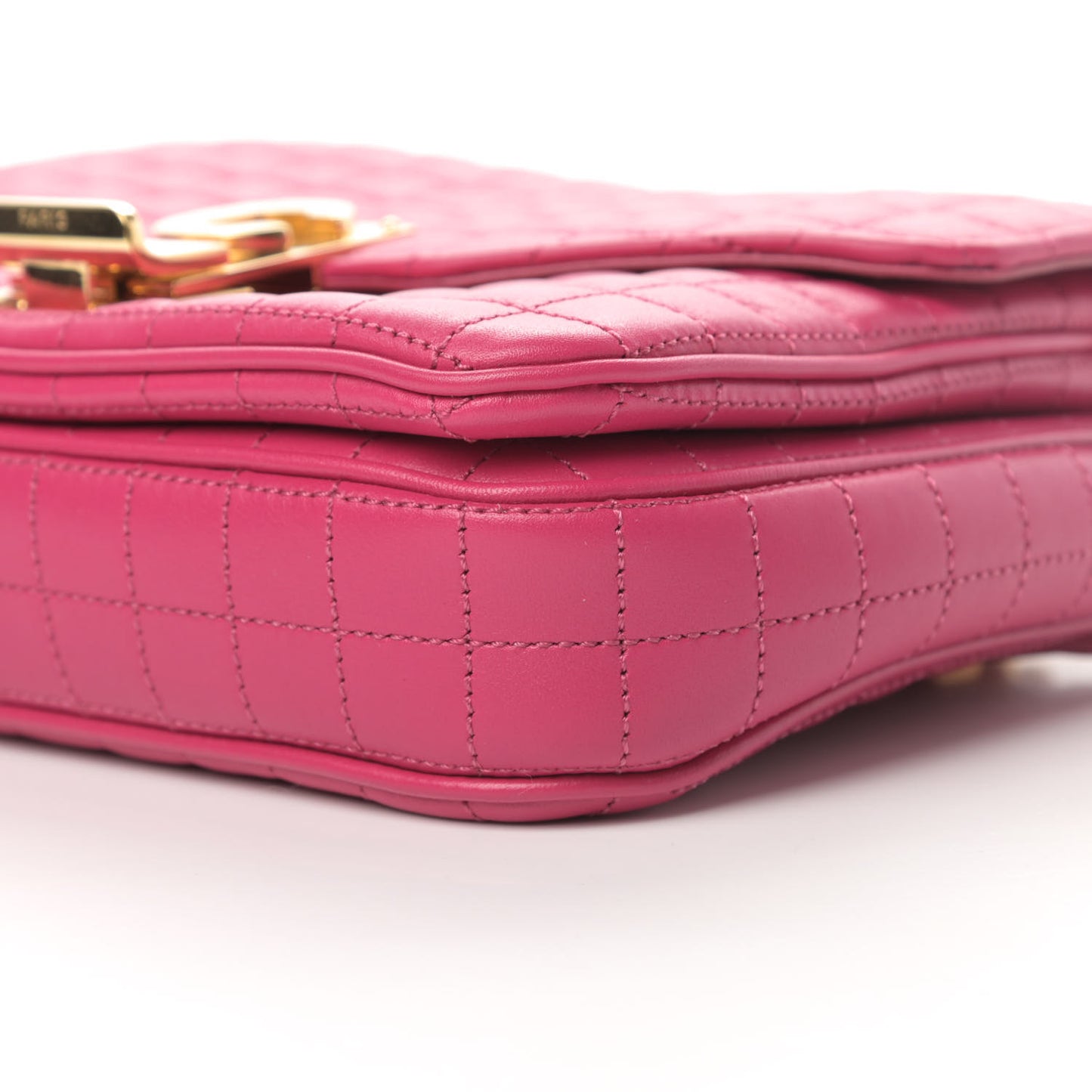 Calfskin Quilted Small C Bag Pink