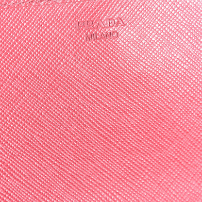 Prada Saffiano Metal Oro Chain Wallet Peonia 6 of 8