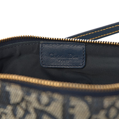 Christian Dior Monogram Mini Saddle Pochette Navy 6 of 9
