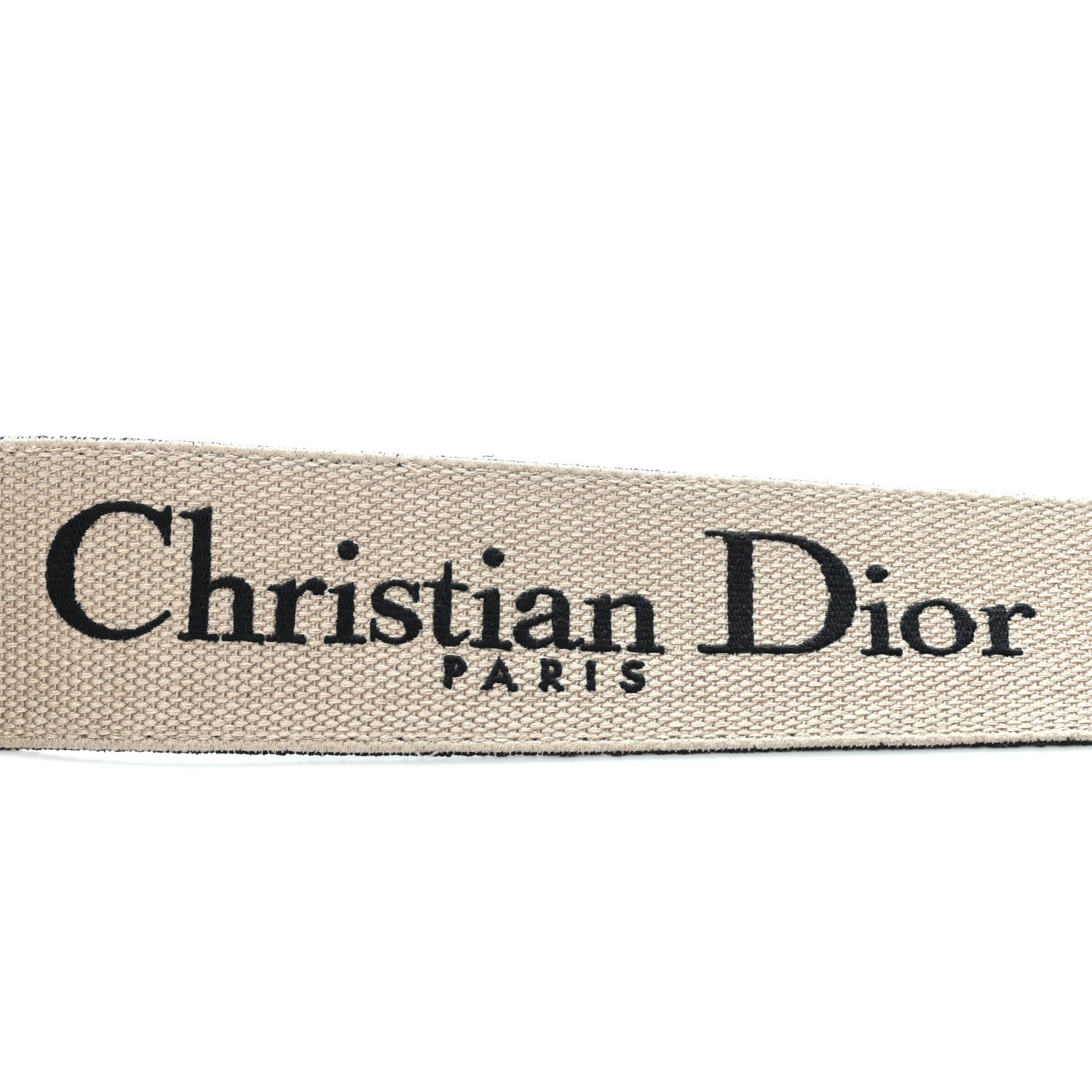 Christian Dior Canvas Embroidered Shoulder Strap Black 6 of 7