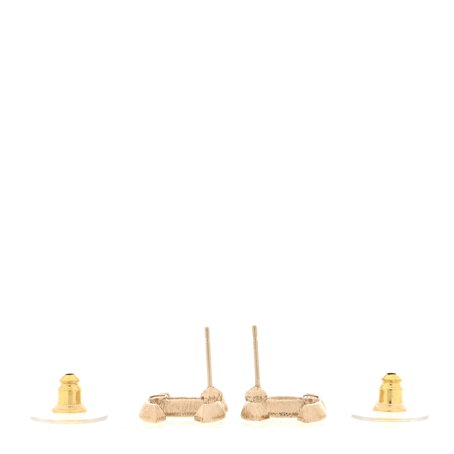 Crystal CC Earrings Light Gold