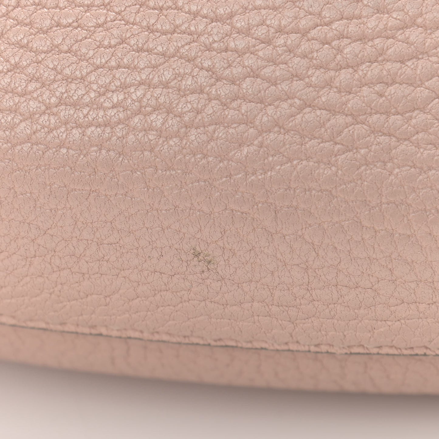 Grained Lambskin Drew Shoulder Bag Cement Pink