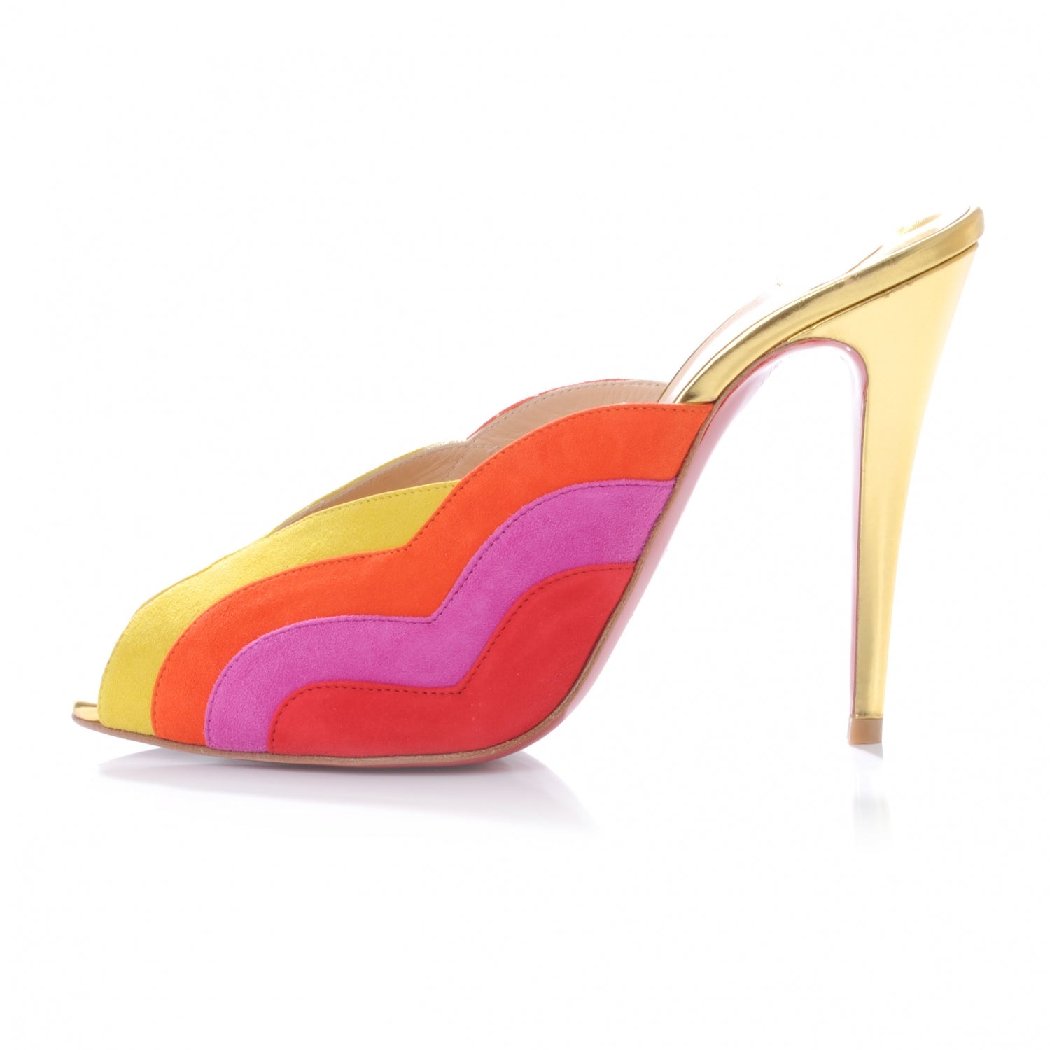 Christian Louboutin Suede Voluntinella 100 Heels 40 1 of 6