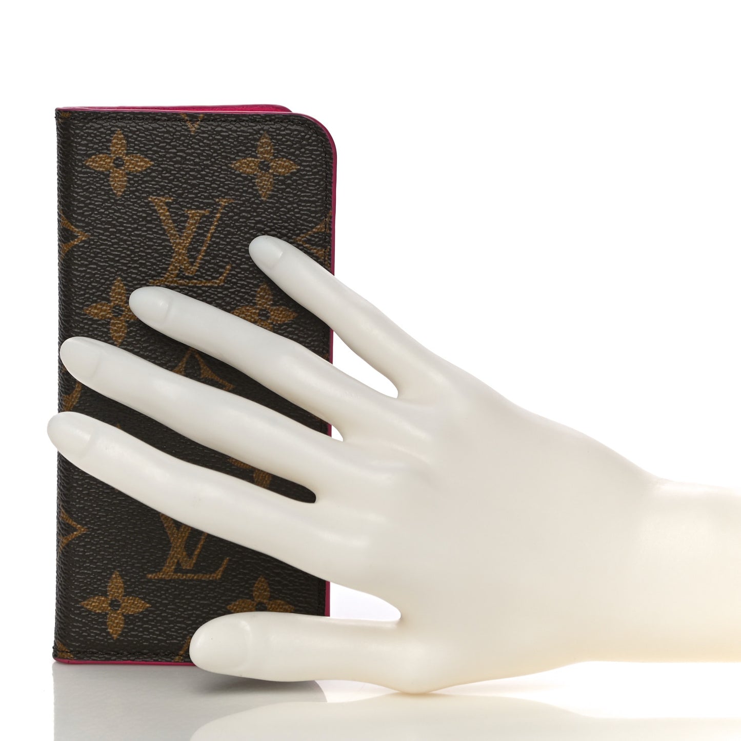 Monogram iPhone X Folio Case Rose Pop