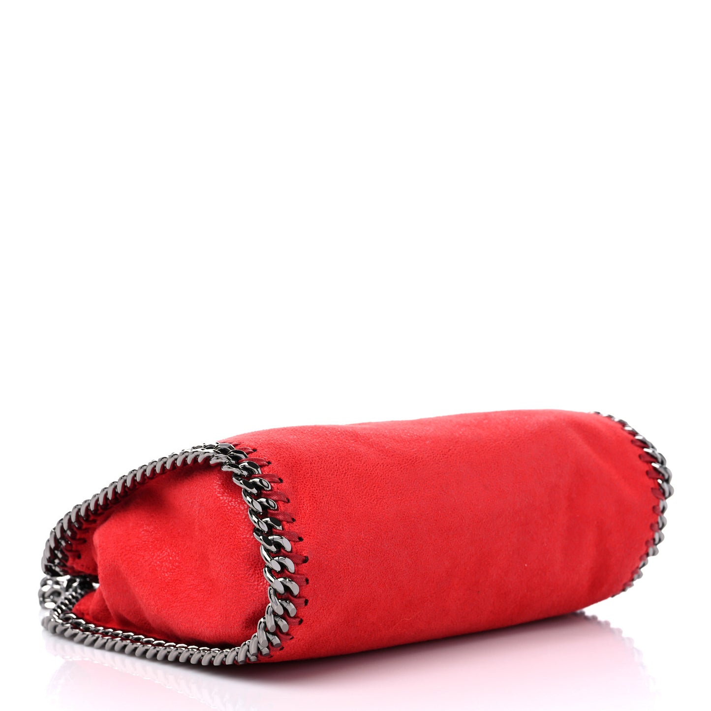 Shaggy Deer Mini Falabella Fold Over Tote Red