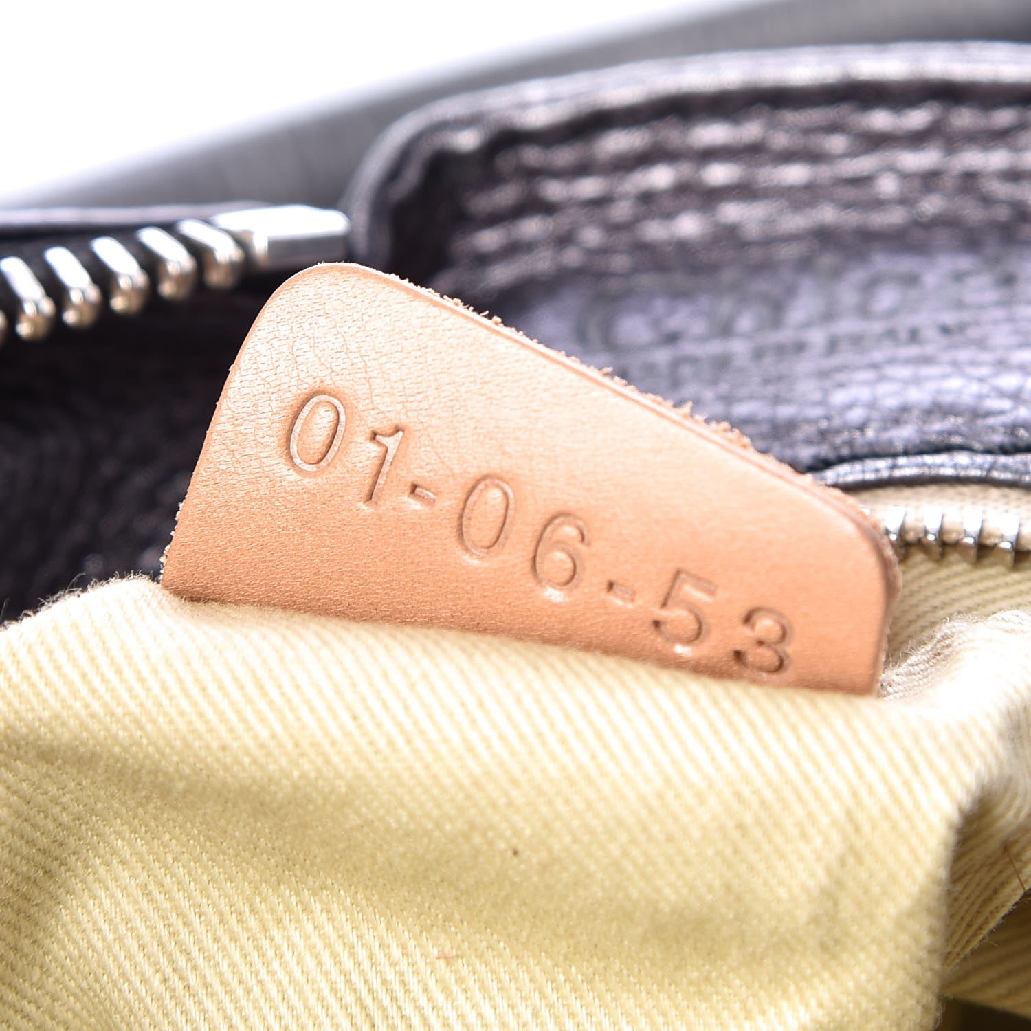 Chloe Metallic Calfskin Medium Paddington Satchel Grey 8 of 9