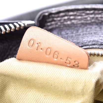 Chloe Metallic Calfskin Medium Paddington Satchel Grey 8 of 9