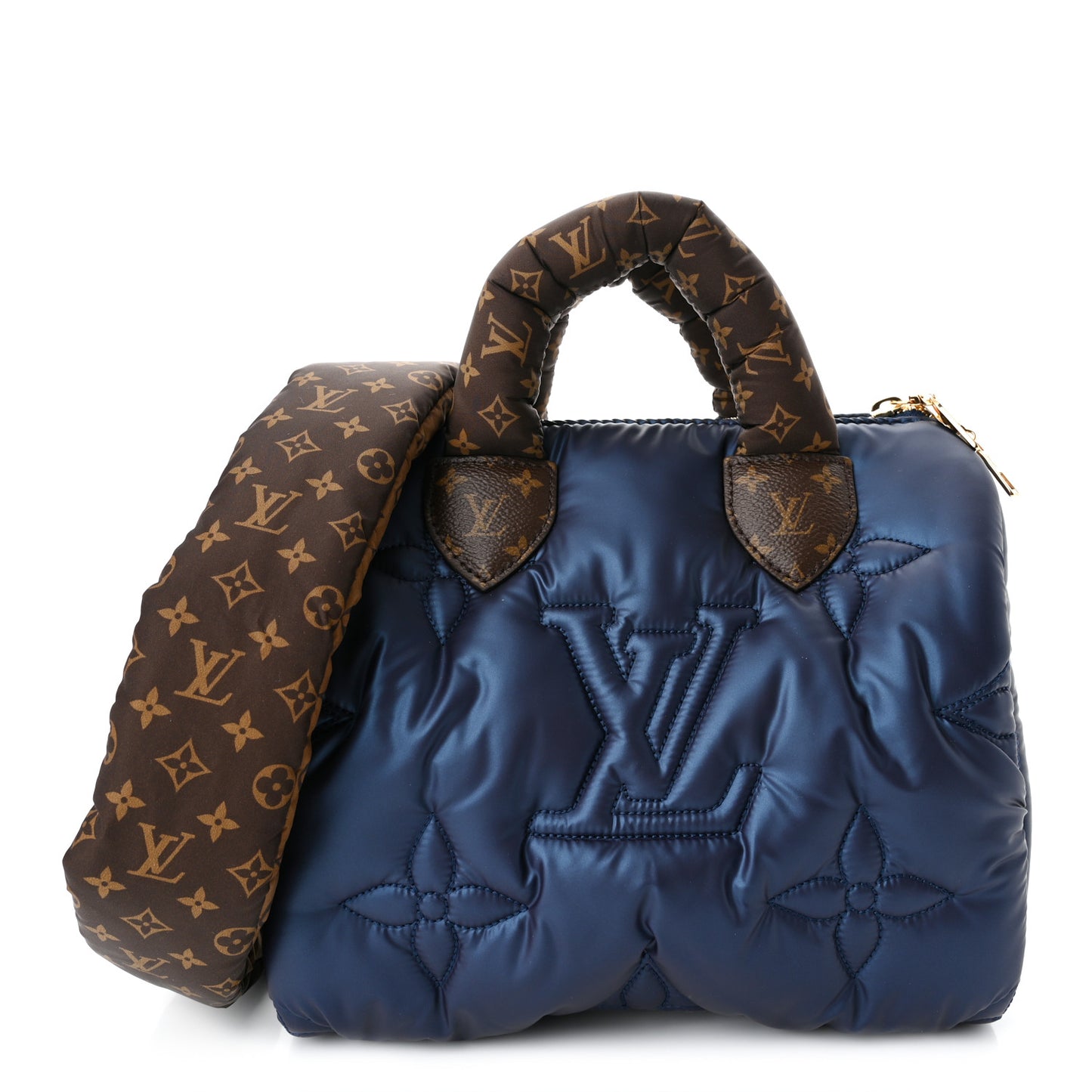 Econyl Mini Monogram Pillow Speedy Bandouliere 25 Navy