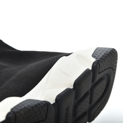 Balenciaga Neoprene Knit Power of Dreams Womens Speed Sneakers 38 Black Bleu 8 of 14