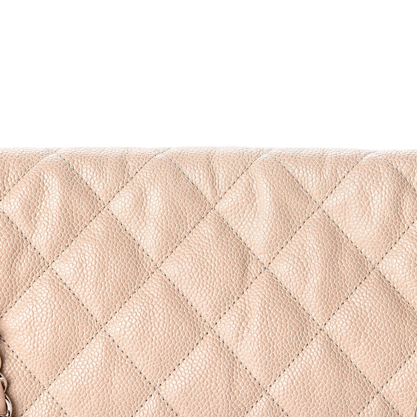 Caviar French Riviera Large Flap Beige