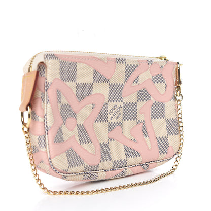 Louis Vuitton Damier Azur Tahitienne Mini Pochette Accessories 3 of 9