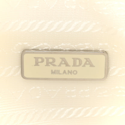 Prada Tessuto Nylon Polka-Dot Mini Re-Edition 2000 Bag White Black 6 of 9