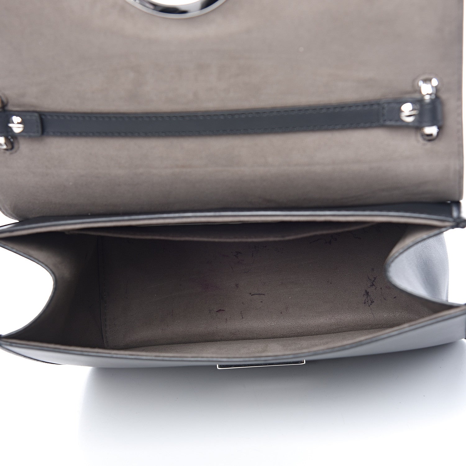 Fendi Vitello Century Opaco F is Fendi Kan I Shoulder Bag Black 5 of 15