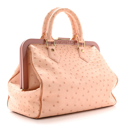 Louis Vuitton Ostrich Frame Speedy Pink 3 of 13