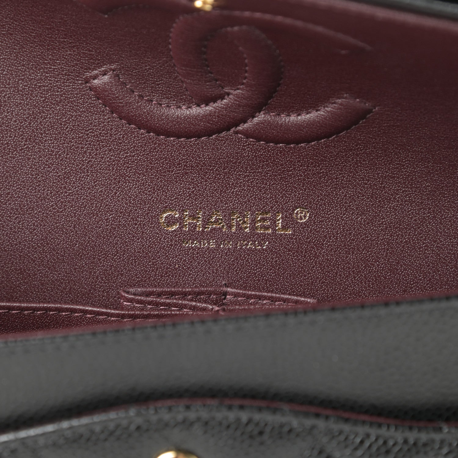 Chanel Caviar Quilted Medium Double Flap Black 2 of 12