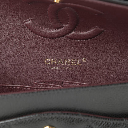 Chanel Caviar Quilted Medium Double Flap Black 2 of 12