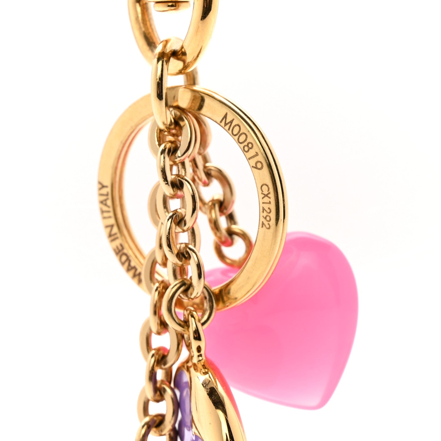 Louis Vuitton ピンクハートチャーム Louis Vuitton Coeurs Heart Bag Charm Key Holder Pink 1800126