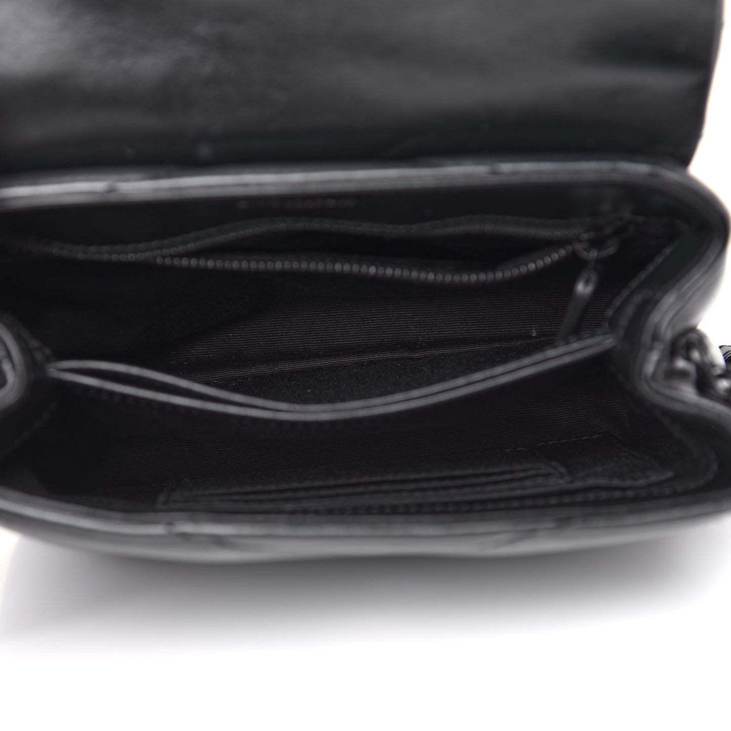 Calfskin Y Quilted Monogram Toy Loulou Crossbody Bag Black