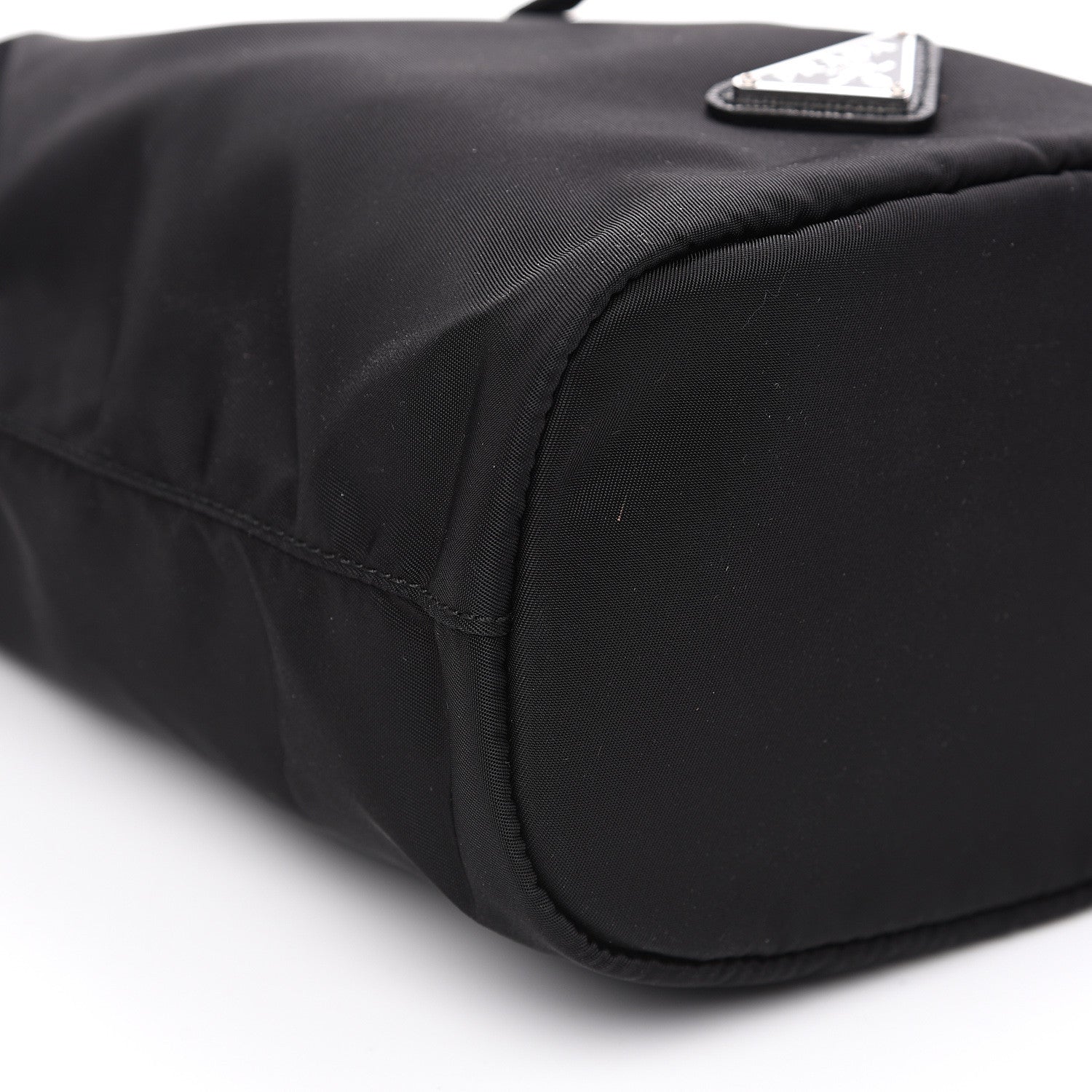 Prada Saffiano Tessuto Nylon Vela Bucket Wristlet Black 7 of 8