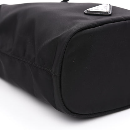 Prada Saffiano Tessuto Nylon Vela Bucket Wristlet Black 7 of 8