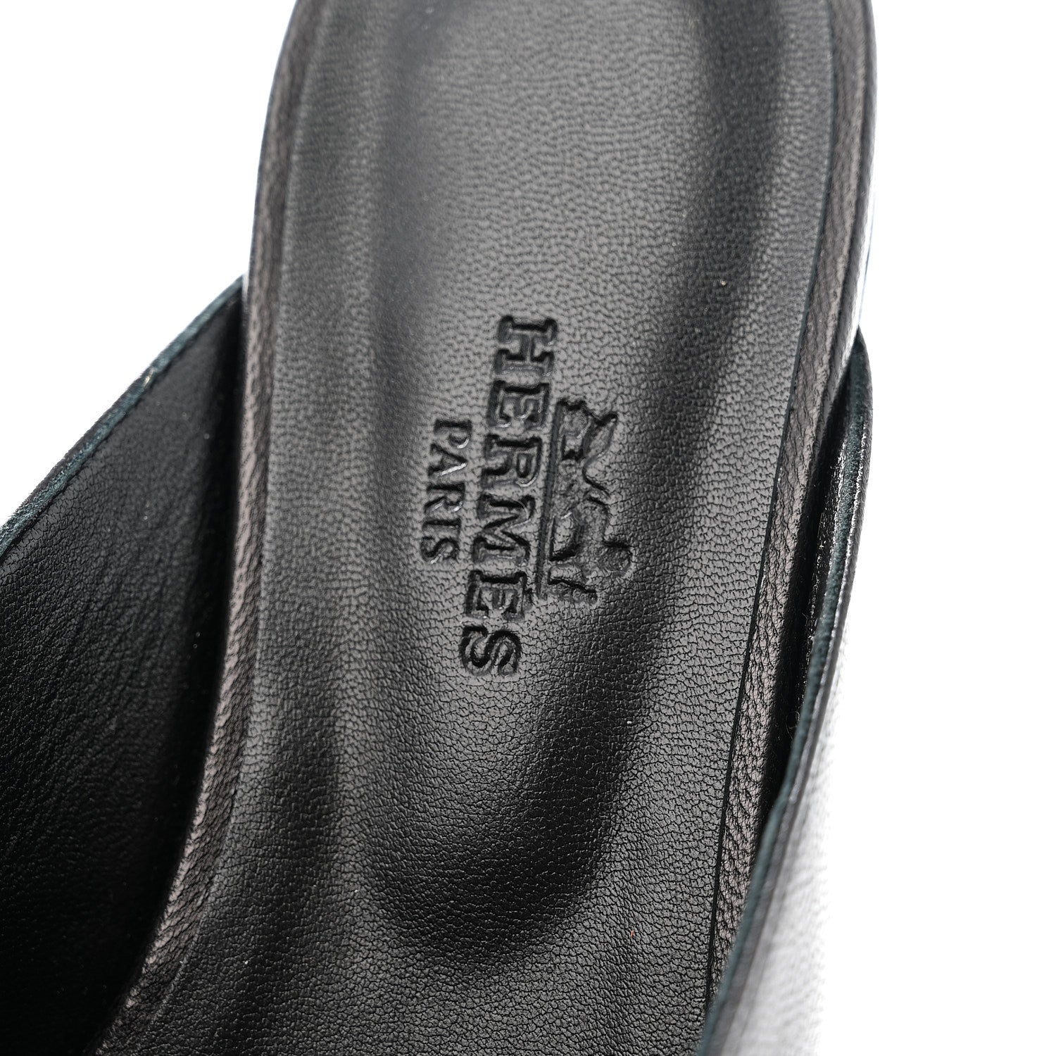 Hermes Goatskin Oz Mules 35 Black 7 of 9