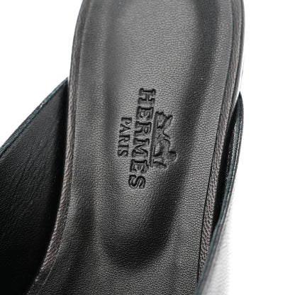 Hermes Goatskin Oz Mules 35 Black 7 of 9