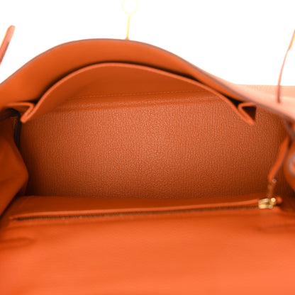 Hermes Togo Kelly Retourne 25 Orange 5 of 12