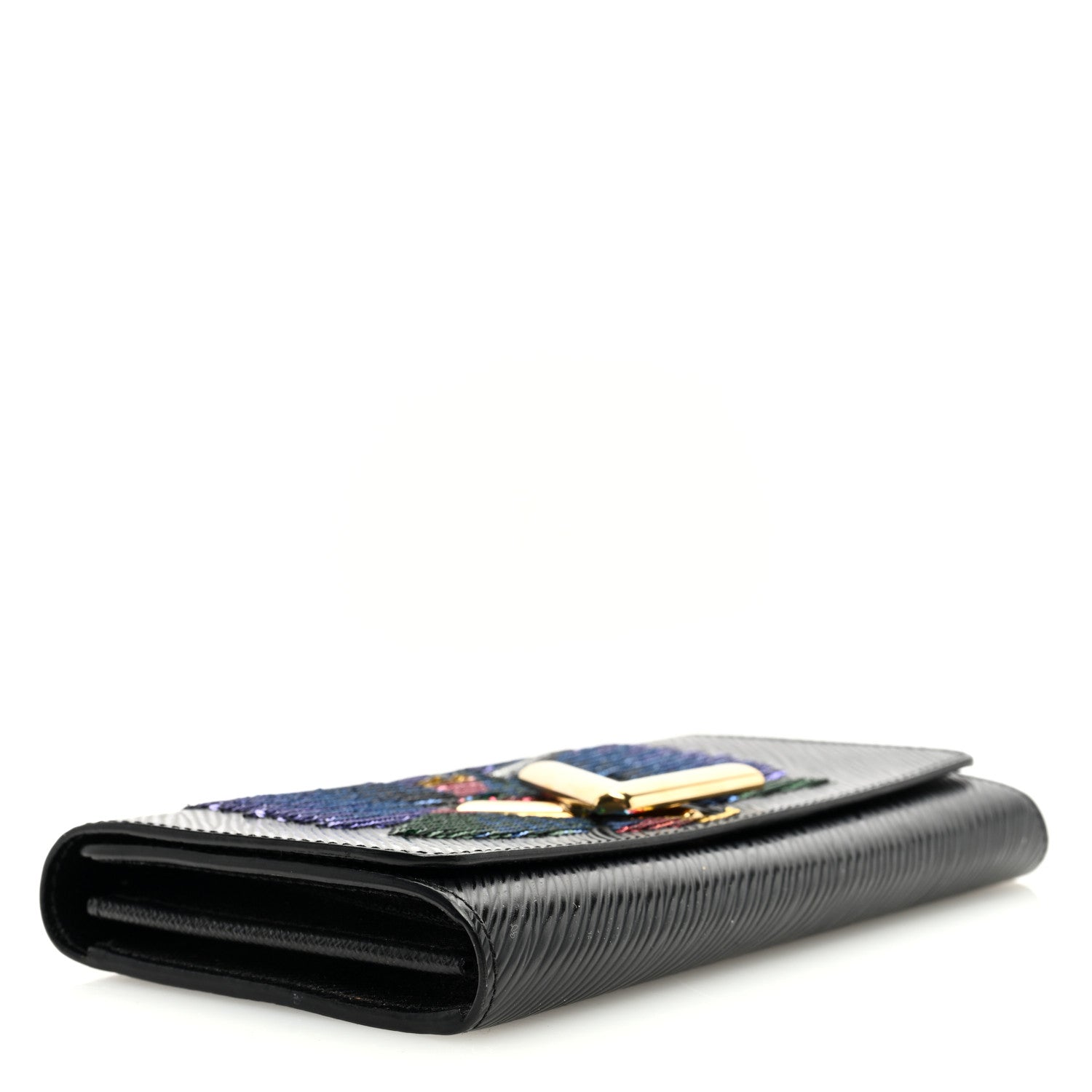 Louis Vuitton Epi Sequin Bird Twist Wallet Black 4 of 6