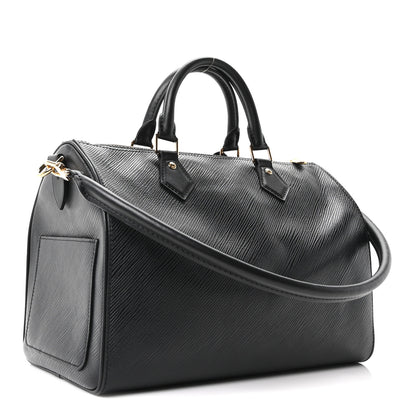 Louis Vuitton Epi Speedy Soft 30 Black 3 of 9