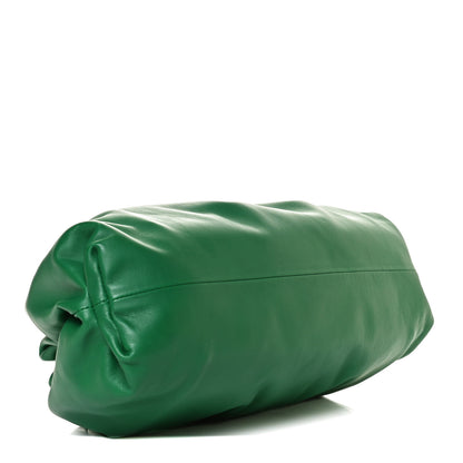 Bottega Veneta Smooth Butter Calf The Pouch Oversized Clutch Racing Green 4 of 12